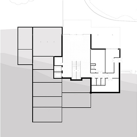 Lower ground floor plan.